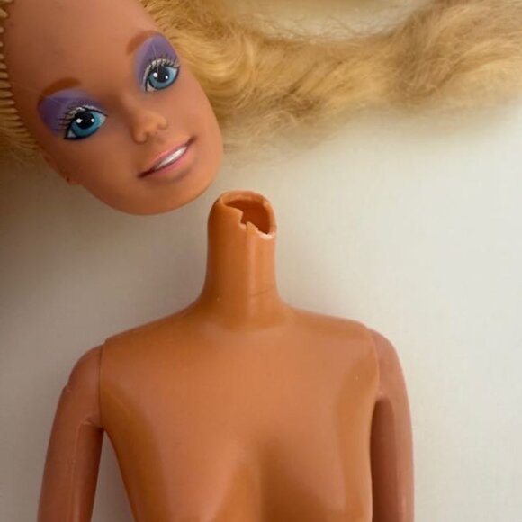 Mattel Barbie and the Rockers - Barbie and Derek Doll 1985 Nude Head Broken - Picture 10 of 13